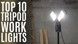 Top 10 Best Tripod LED Work Lights of 2022  Cordless Work Light with LED Lamps [upl. by Apul]