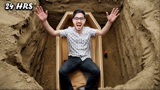 24 घंटे ज़मीन में ज़िंदा दफ़न  24 Hours Buried Alive Underground Challenge Will I Survive [upl. by Parshall343]