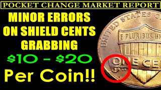 NEW Lincoln Shield Cent Errors That Will Pay Your Bills  POCKET CHANGE MARKET REPORT [upl. by Ecnatsnok217]