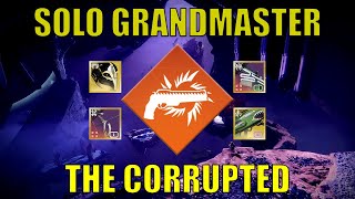 Solo The Corrupted Grandmaster Nightfall Platinum 1910 Solar Hunter Destiny 2 [upl. by Marler588]