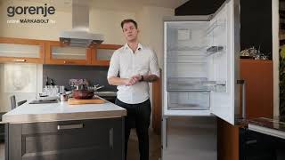 GORENJE RK6192LX  alulfagyasztós hűtőszekrény bemutató videó [upl. by Calondra]