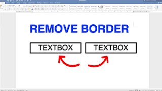 How To Remove Text Box Border In Word  MAC [upl. by Llerat]