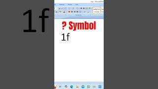 What Symbol by character coding in ms word excel msword [upl. by Anawak]