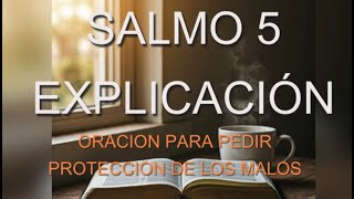 Salmo 5 La oración que necesitas HOY para encontrar paz y protección [upl. by Atalante]