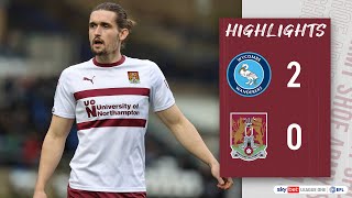 HIGHLIGHTS Wycombe Wanderers 2 Northampton Town 0 [upl. by Htabazile]