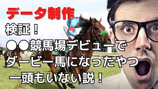 検証！●●競馬場からデビューしたダービー馬いない説 [upl. by Kleper]