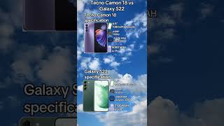 Tecno Camon 18 vs Galaxy S22 shorts [upl. by Farrow]