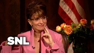 CBS Evening News Katie Couric Interviews Sarah Palin  SNL [upl. by Alcus]