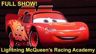 Lightning McQueens Racing Academy FULL SHOW at Disneys Hollywood Studios  Walt Disney World [upl. by Neelehtak]