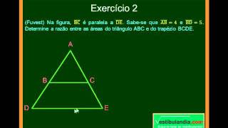 Matemática  Aula 48  Geometria Plana  Área  Razão de Semelhança  Parte 1  Final [upl. by Daile]