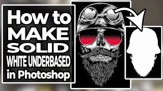 How to make Solid Underbase in Photoshop [upl. by Tioneb]