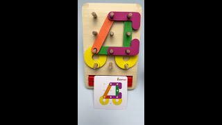 Building a Tractor on a Peg Board 🚜 Fun Color Learning for Kids [upl. by Cassidy]