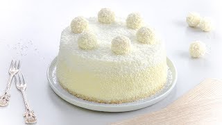 Raffaello Torte  ein Kokos Kuchen Rezept so lecker wie die Pralinen [upl. by Anoi374]