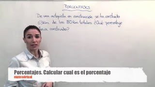 Porcentajes3Calcular cual es el porcentaje [upl. by Atiuqahc]