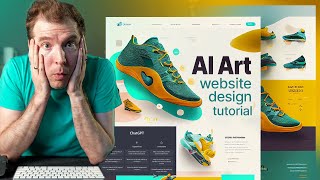 How to use AI Art and ChatGPT to Create a Insane Web Designs [upl. by Gaves]