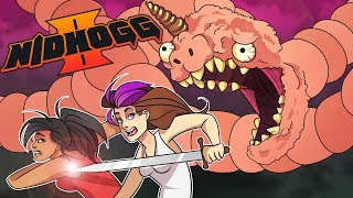 SALT THE VIDEO GAME  Nidhogg 2  Multiplayer [upl. by Quickel]