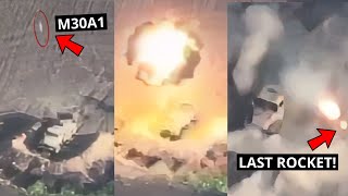 🔴 Russian GRADs Last Rocket Salvo After Being Hit By Precision GMLRS In Ukraine [upl. by Klepac]