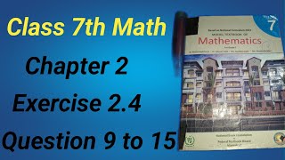 Class 7 Math Chapter 2 Ex 24 Q 915class 7 math ex 24 q 915 maths mathematics math [upl. by Haneehs557]