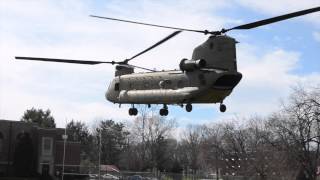 Millersville University ROTC Students Ride to School in a Chinook Helicopter [upl. by Ullyot421]