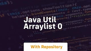 java util arraylist 0 [upl. by Akel989]