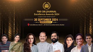 Introducing The CSR Journal Excellence Award 2024  30 September 2024  Nita Ambani Cultural Centre [upl. by Nuyh315]