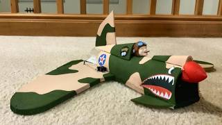 P40X Battlehawk XX41 Piloted by Capt quotWild Billquot Kelso Flight 3s EDF [upl. by Ttoille972]