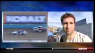 Jason Leffler Elliott Sadler Multi Car Crash WYPALL 200 NNS Phoenix 2011mpg [upl. by Atilem]