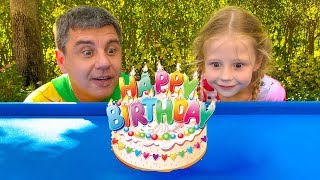 Nastya and dad celebrate their birthdays [upl. by Kevina878]