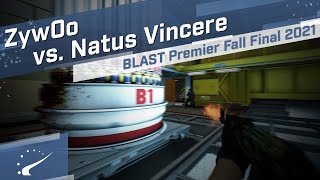 ZywOo ends NAVIs Nuke streak with 1v4  BLAST Premier Fall Final 2021 [upl. by Benkley173]