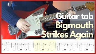 The Smiths  Bigmouth Strikes Again Guitar tabs [upl. by Ianteen]