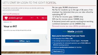 Poland Income Tax amp IT Return PIT 113637  Watch till End for Hindi Do Check Description [upl. by Qooraf]