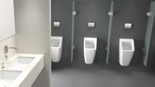 Villeroy amp Boch  Architectura Urinal AnimationNL [upl. by Eimarrej]