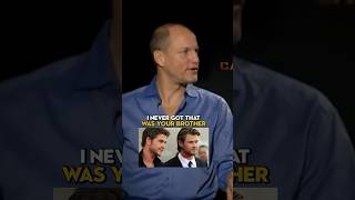 Woody Harrelson Realizes Chris amp Liam Hemsworth Are Brothers [upl. by Aiciles957]