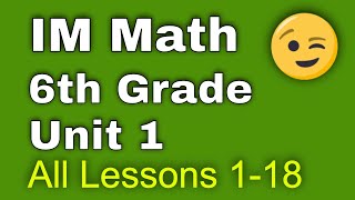 😉 6th Grade Unit 1 All Lessons 118  Area and Surface Area  Illustrative Mathematics [upl. by Dej]