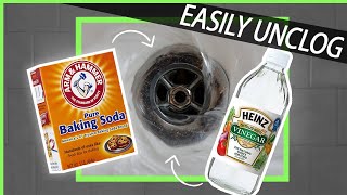 How To Easily Unclog A Drain Without Harsh Chemicals Baking Soda  Vinegar [upl. by Yasibit471]