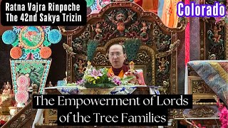 The Empowerment of Lord of the Three Families Rigsum Gonpo Wang Bestowed by The 42nd Sakya Trizin [upl. by Aihsiek]