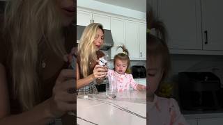 My 18 month old toddler learns to pour [upl. by Aleehs161]