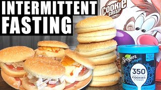 Full day of INTERMITTENT FASTING 4000kcal [upl. by Lihcox]