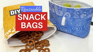 HOW TO MAKE YOUR OWN SNACK BAGS [upl. by Enniroc648]