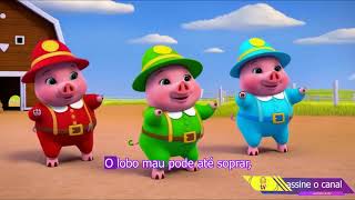 A Canção dos Três Porquinhos  CASTELO KIDS TV [upl. by Onin792]