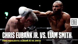 FIGHT HIGHLIGHTS  Chris Eubank Jr vs Liam Smith [upl. by Ardnu596]