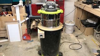 Cyclone Dust Separator Shop Vac Hack [upl. by Aguayo]