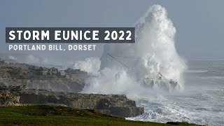 Storm Eunice in Weymouth and Portland Bill Dorset [upl. by Darell]