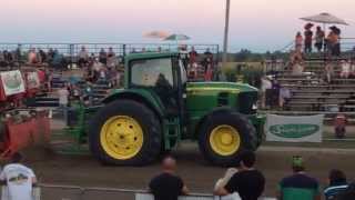 John Deere 7430 pulling LaVisitation 2014 Samuel Boisclair [upl. by Dasa]