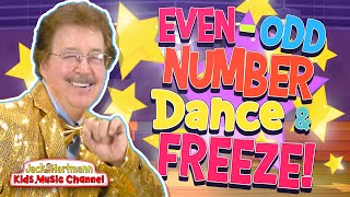 EvenOdd Number DANCE and FREEZE Jack Hartmann [upl. by Lomax139]