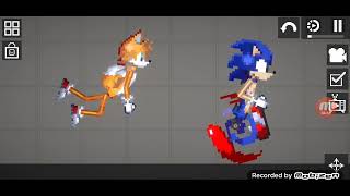 Sonic Melo playground Sonic vs Sonicexe Sonic corre da base do Eggman com Sonic clássico e o Tails [upl. by Eintrok958]