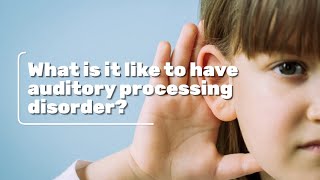 Auditory processing disorder what does it feel like [upl. by Aisined557]