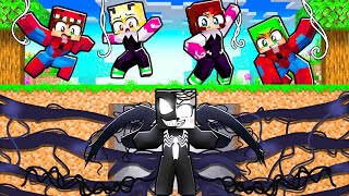 ¡CAZADORES vs VENOM en Minecraft 😱🔪 [upl. by Felicio41]