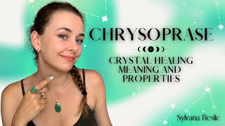 CHRYSOPRASE 💚 Crystal Healing Meaning Zodiac signs Chakra healing [upl. by Annuahs654]