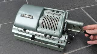 The Triumphator CRN2 pinwheel mechanical calculator [upl. by Nirrol]